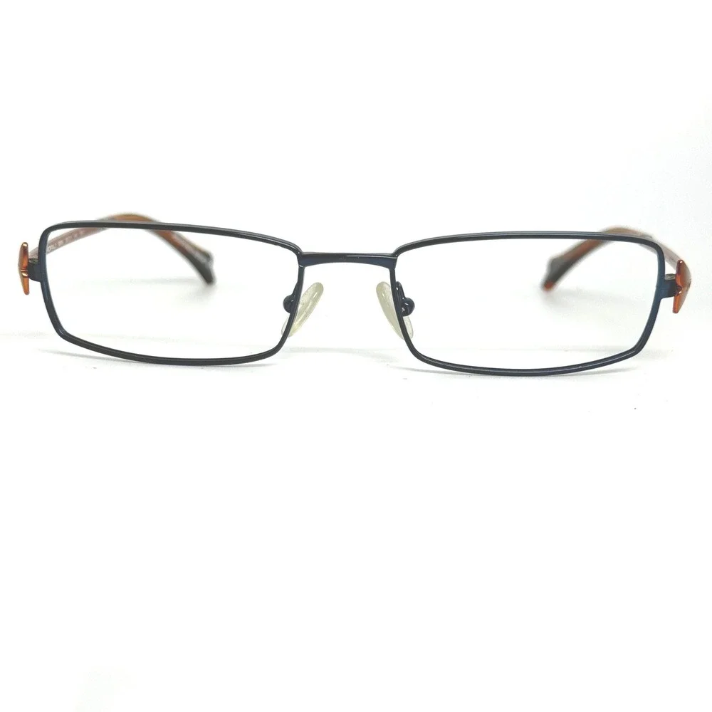 Morel France Koali 6306K Blue Copper Rectangular Eyeglass Frames 51-17-140 21566